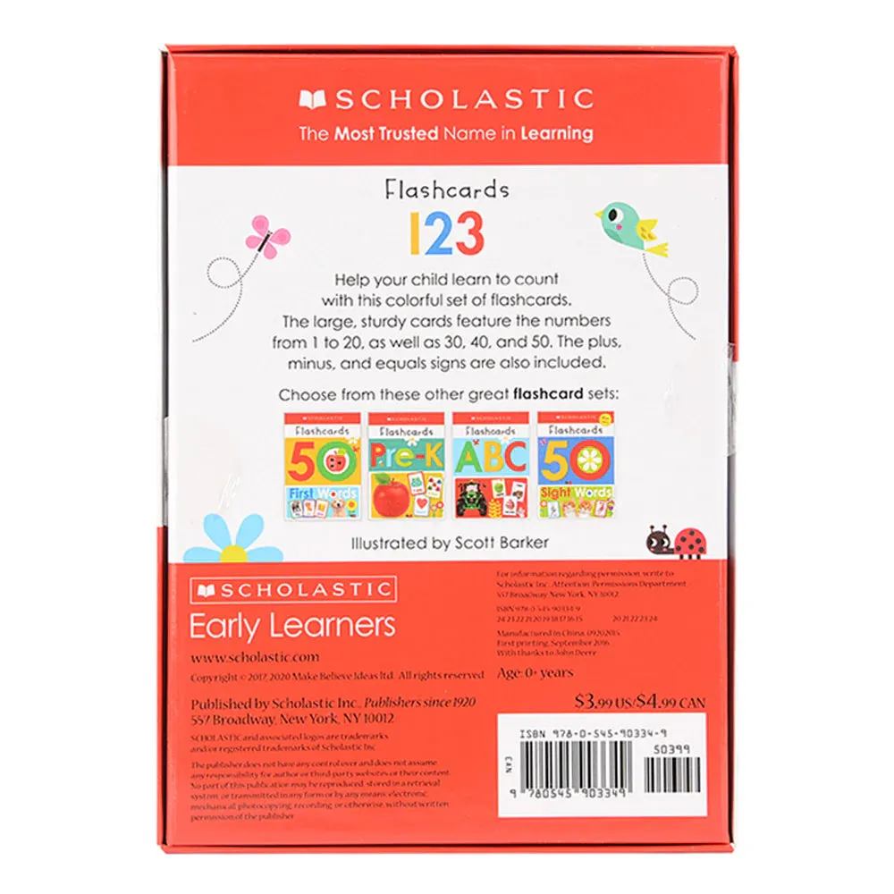 123 Flashcards: Scholastic Early Learners
