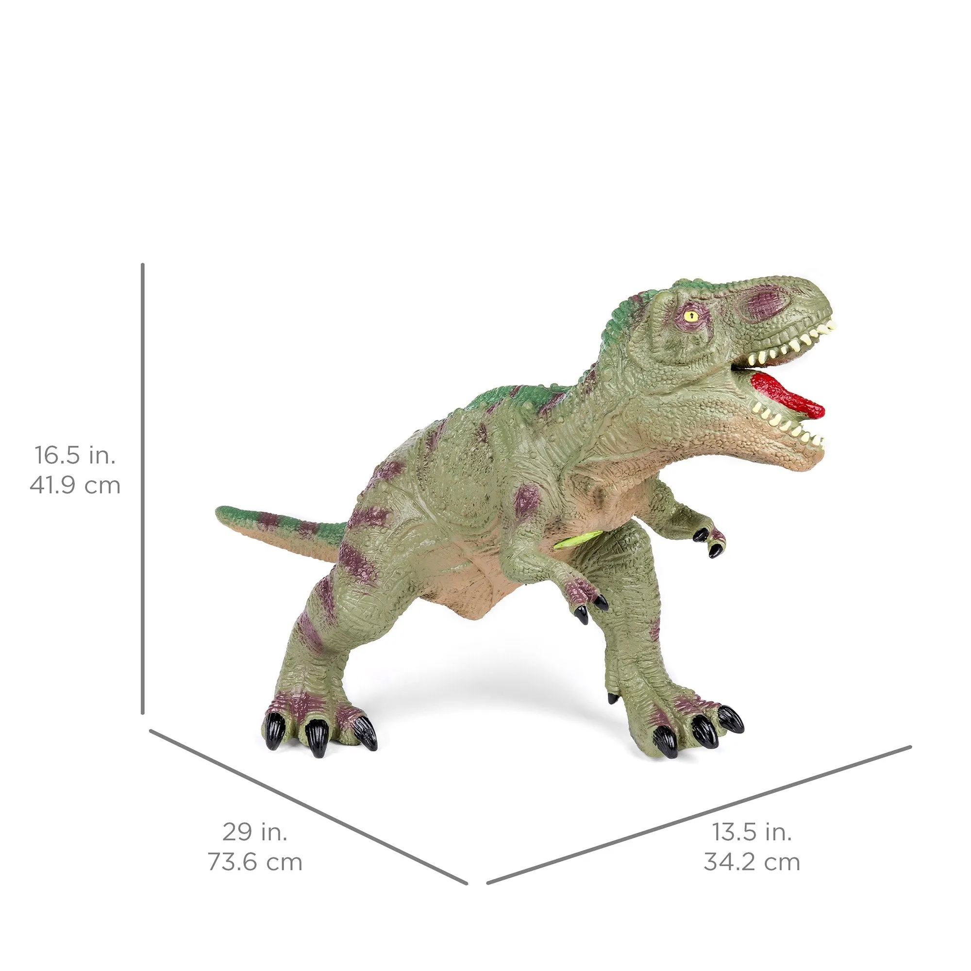 32in Realistic Roaring T-Rex Dinosaur Figurine Toy