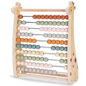 Abacus For Kids - Math Counting Toy Made Of Wooden Beads And Rack - Children'S