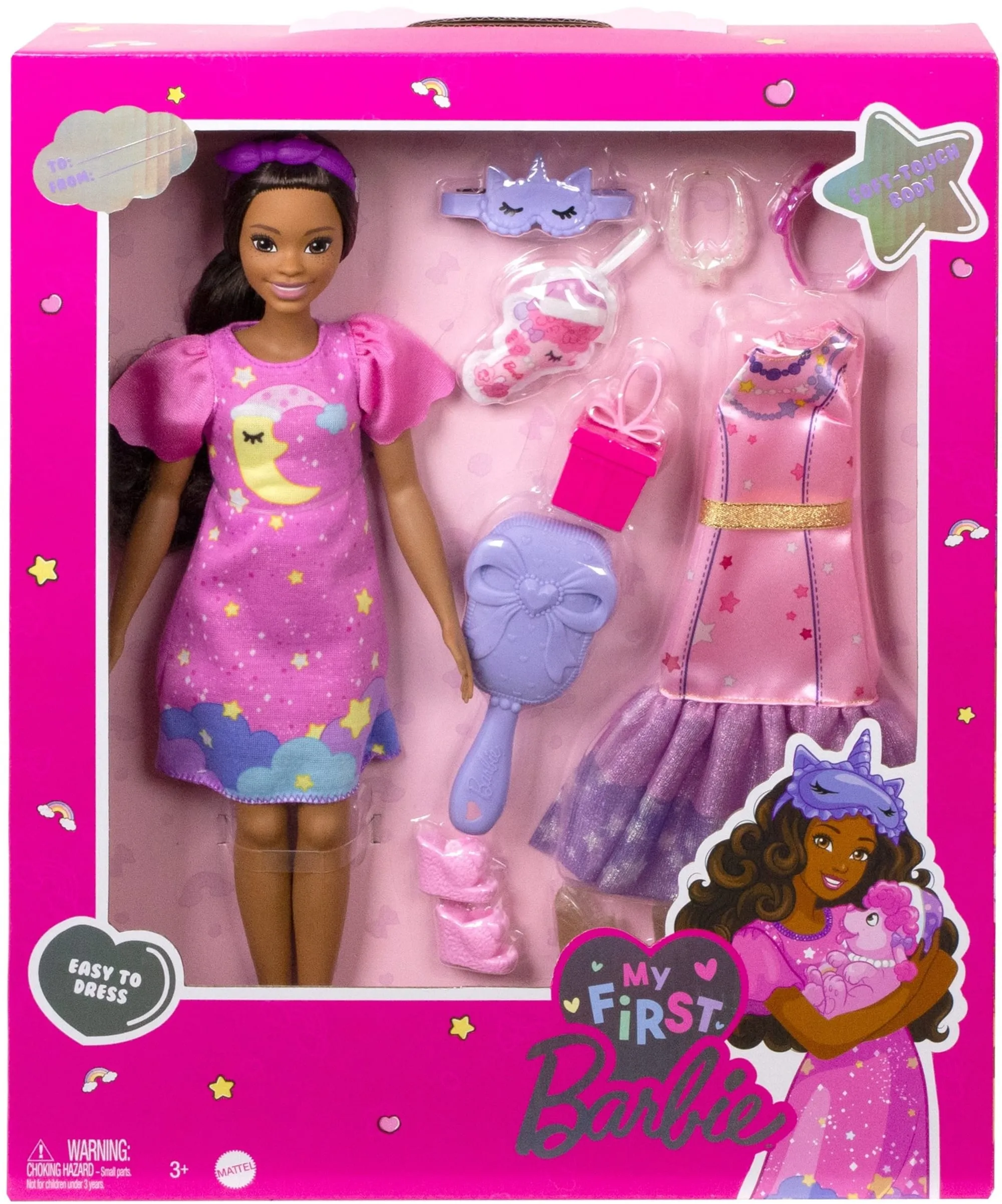 Barbie Doll For Preschoolers, My First Barbie Deluxe, Black Hair
