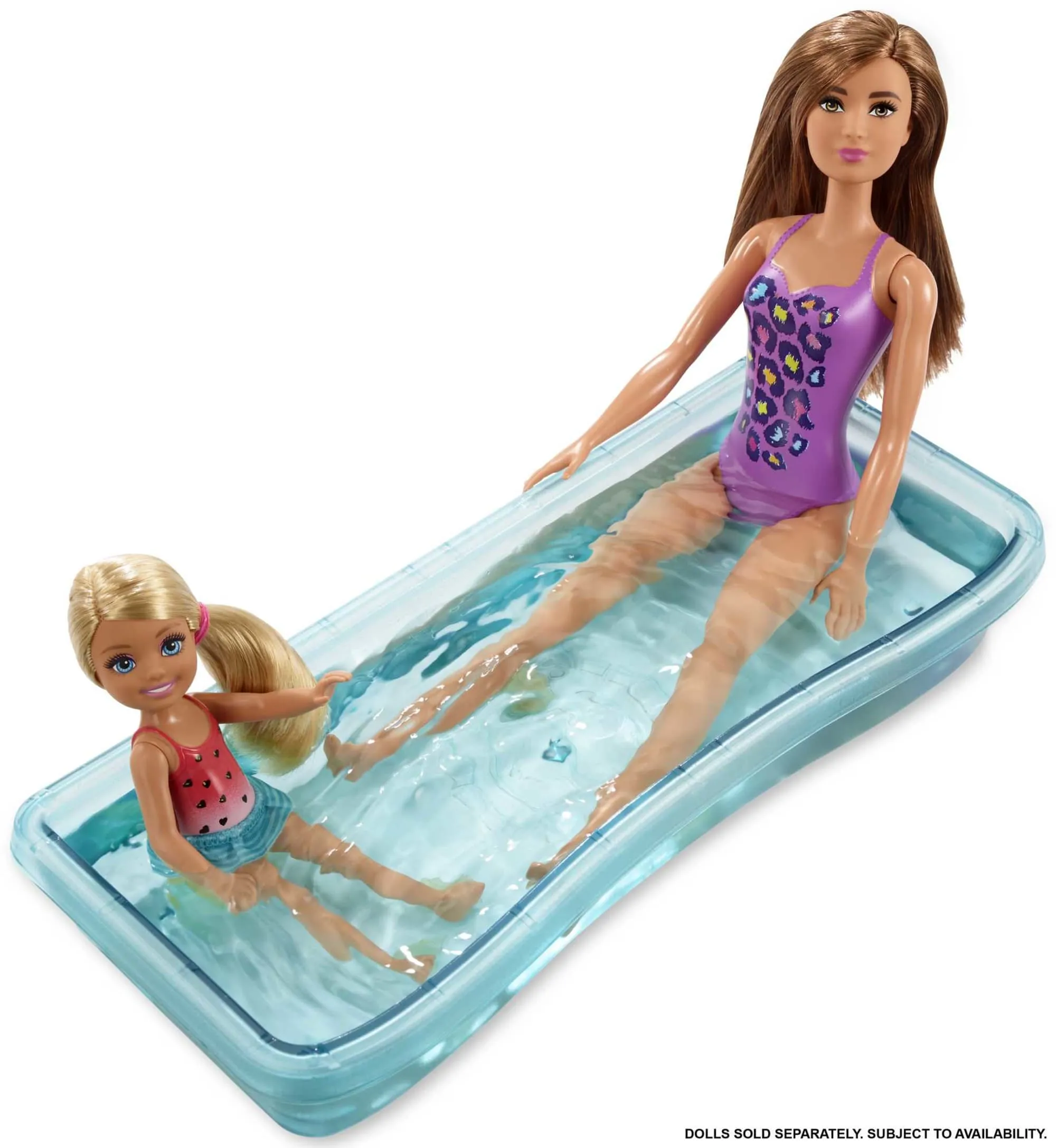 Barbie Dollhouse, Portable 1-Story Playset With Pool And Accessories