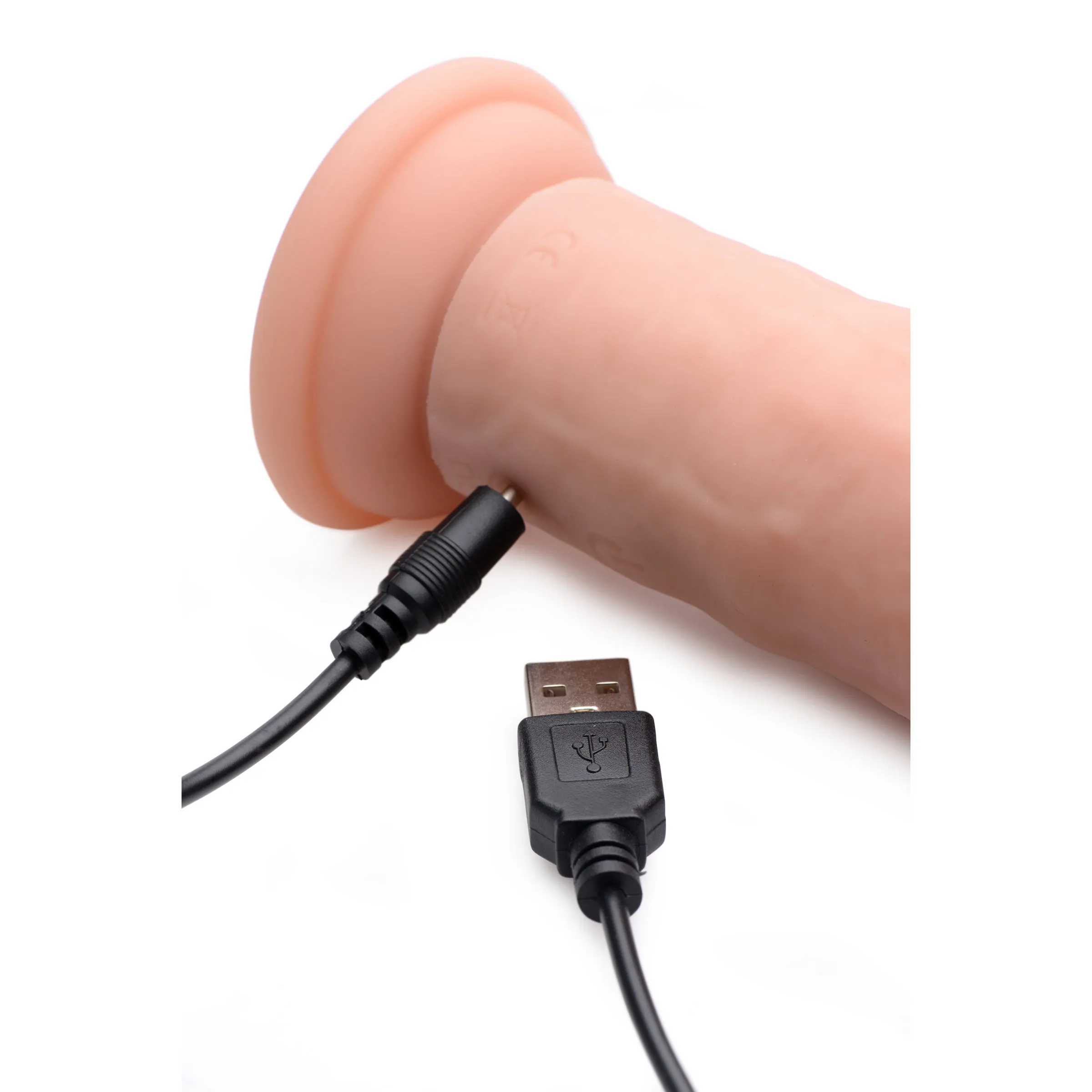 Big Shot Vibrating Remote Control Silicone Dildo - 7 Inch