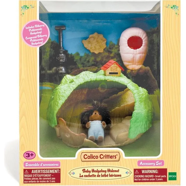 Calico Critters Baby Hedgehog Hideout, Dollhouse Playset with Figure