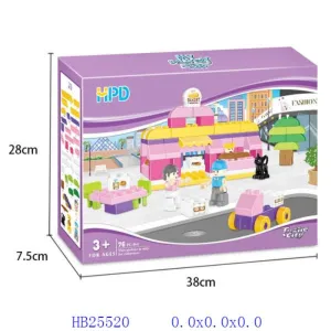 City Blocks Playset | 76 Pcs