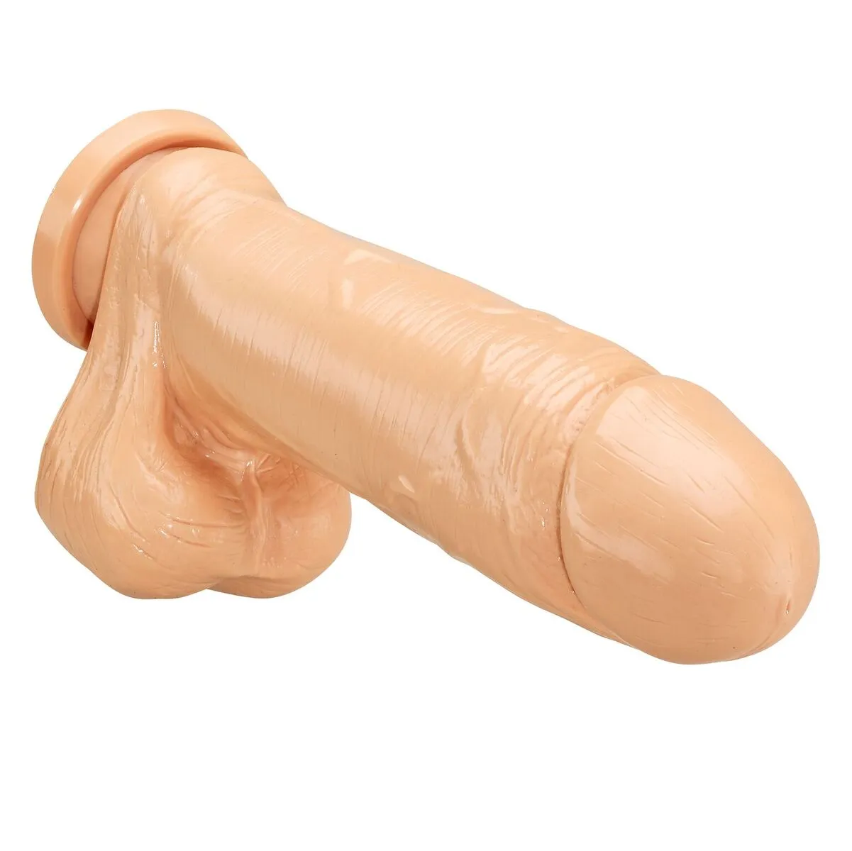 Cloud 9 Thick Dong W/balls & Suction 9in