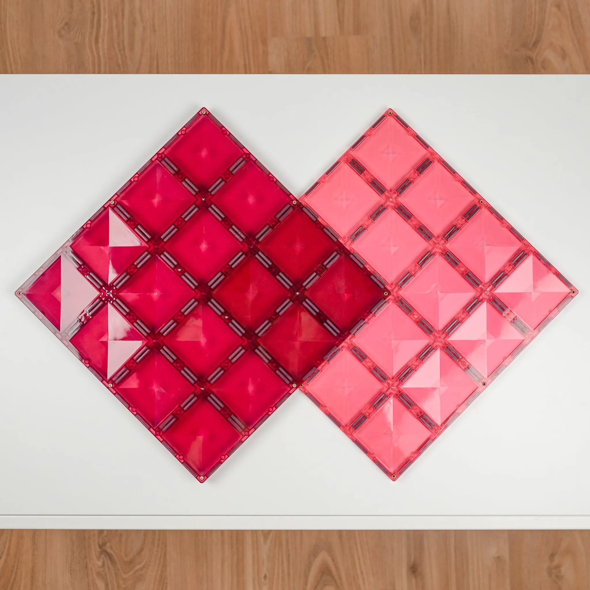 Connetix - 2 Piece Base Plate Pack - Pink & Berry