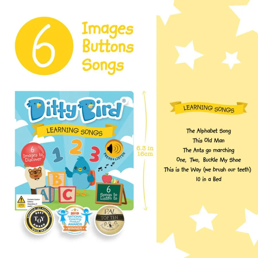 Ditty Bird - Learning Songs Board Books