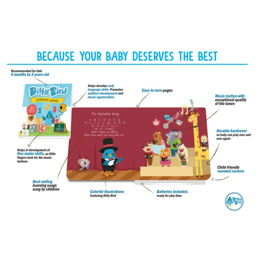 Ditty Bird - Learning Songs Board Books