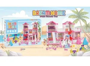 DIY Princess 4-Rooms Dream Doll House Play Set