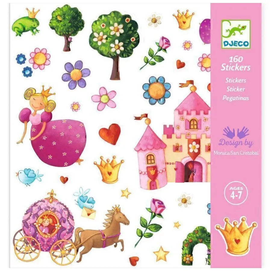 Djeco - Princess Marguerite 160 Stickers