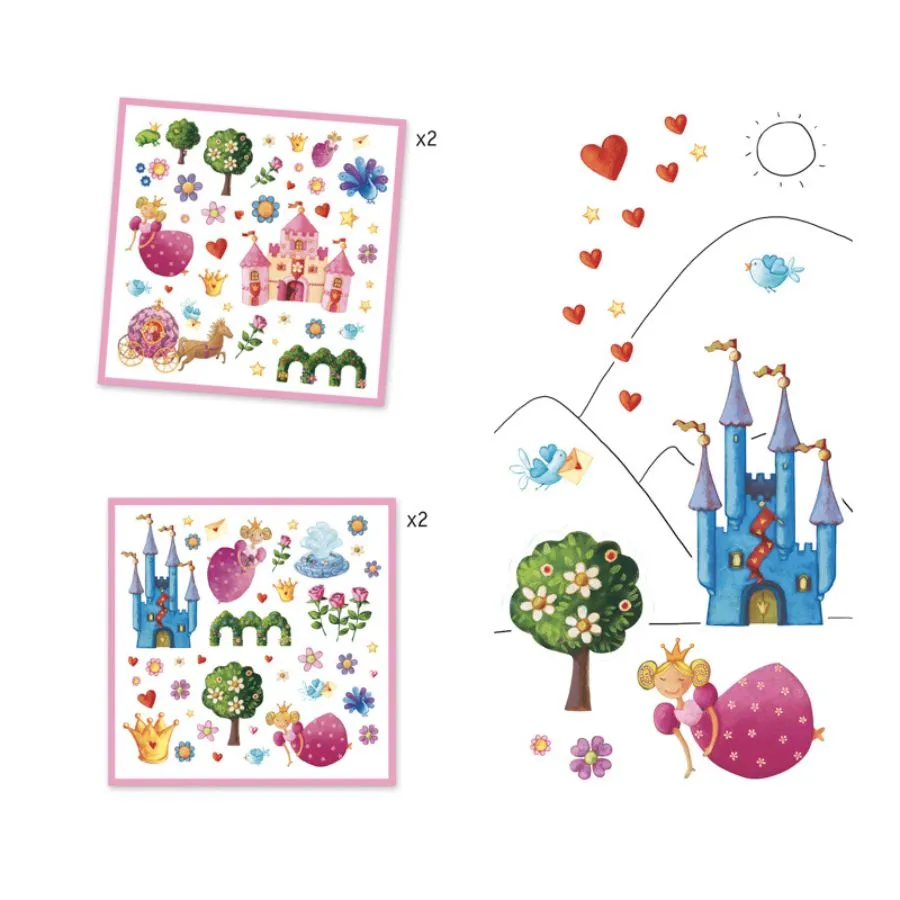 Djeco - Princess Marguerite 160 Stickers