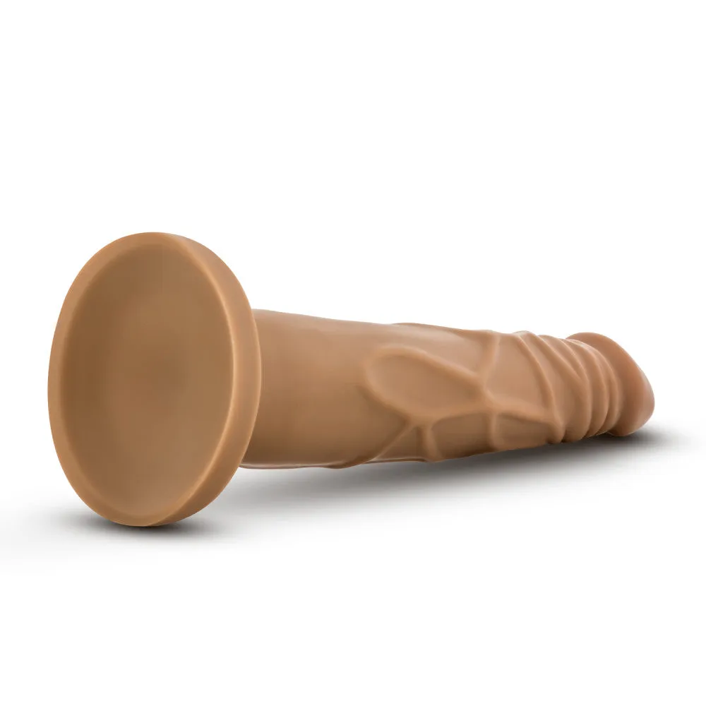 Dr. Skin By Blush® | Realistic Cock Realistic Mocha 7.5-Inch Long Dildo With Suction Cup Base