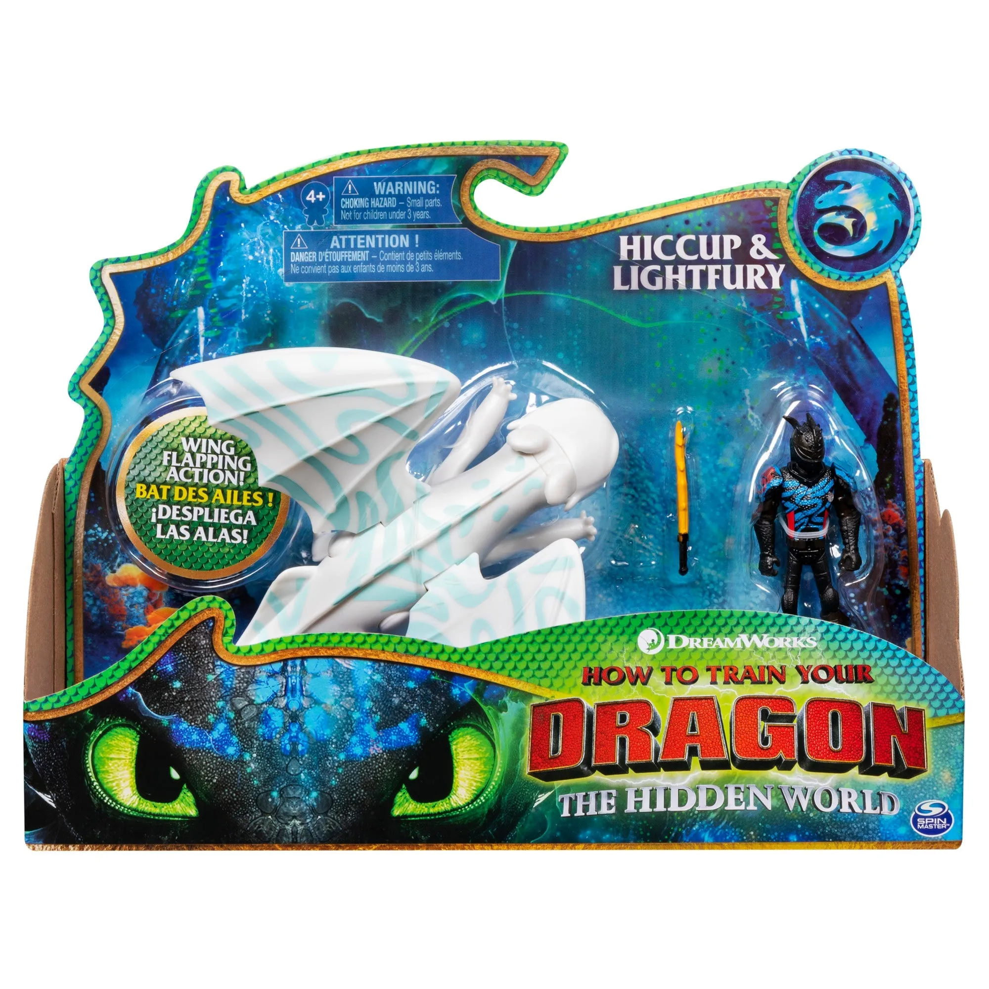 Dragons Dragon & Viking Hiccup & Lightfury With Blue Markings