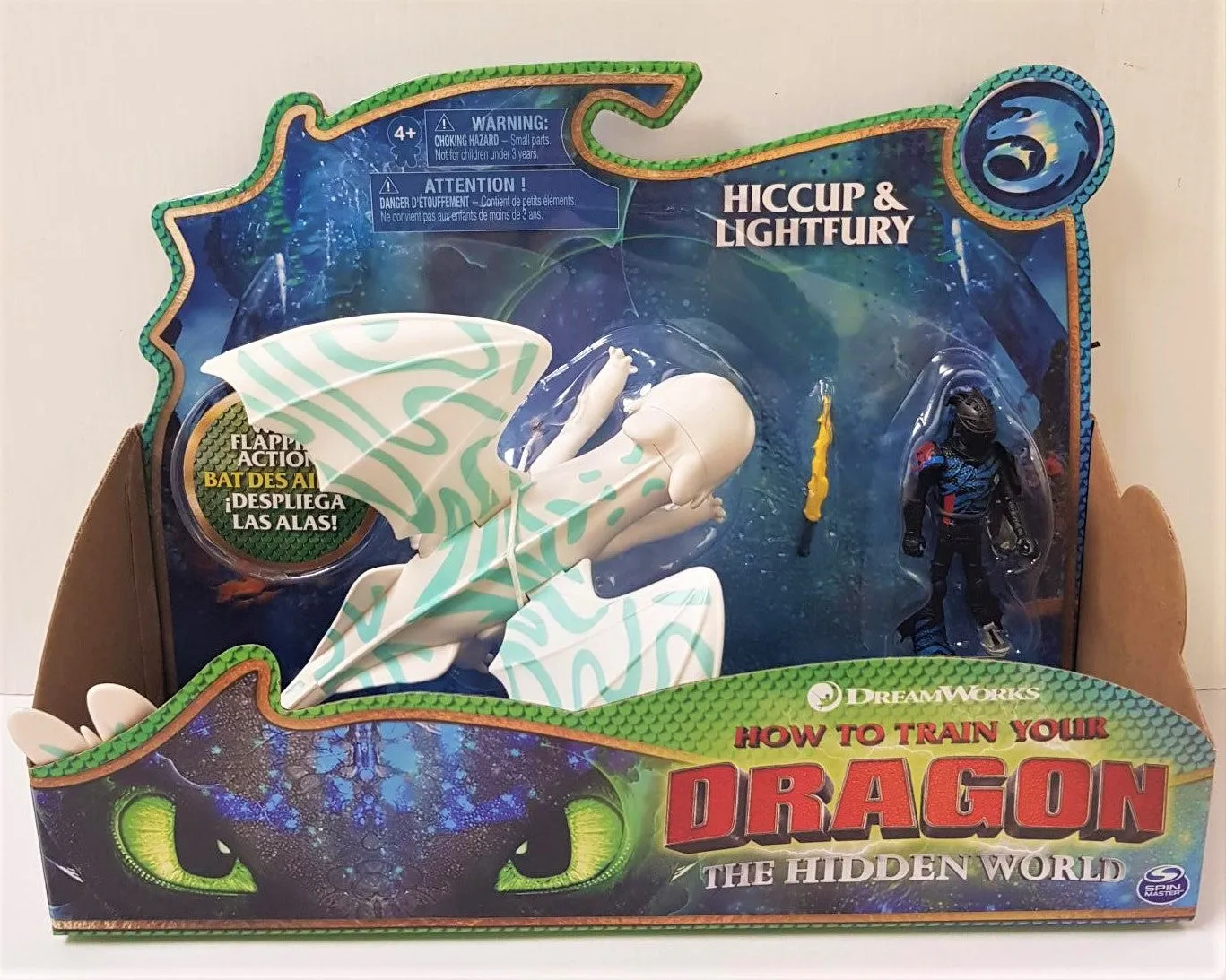 Dragons Dragon & Viking Hiccup & Lightfury With Blue Markings