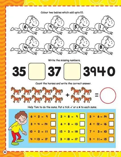 Dreamland 365 Math Activity - An Interactive & Activity Book For Kids (English)