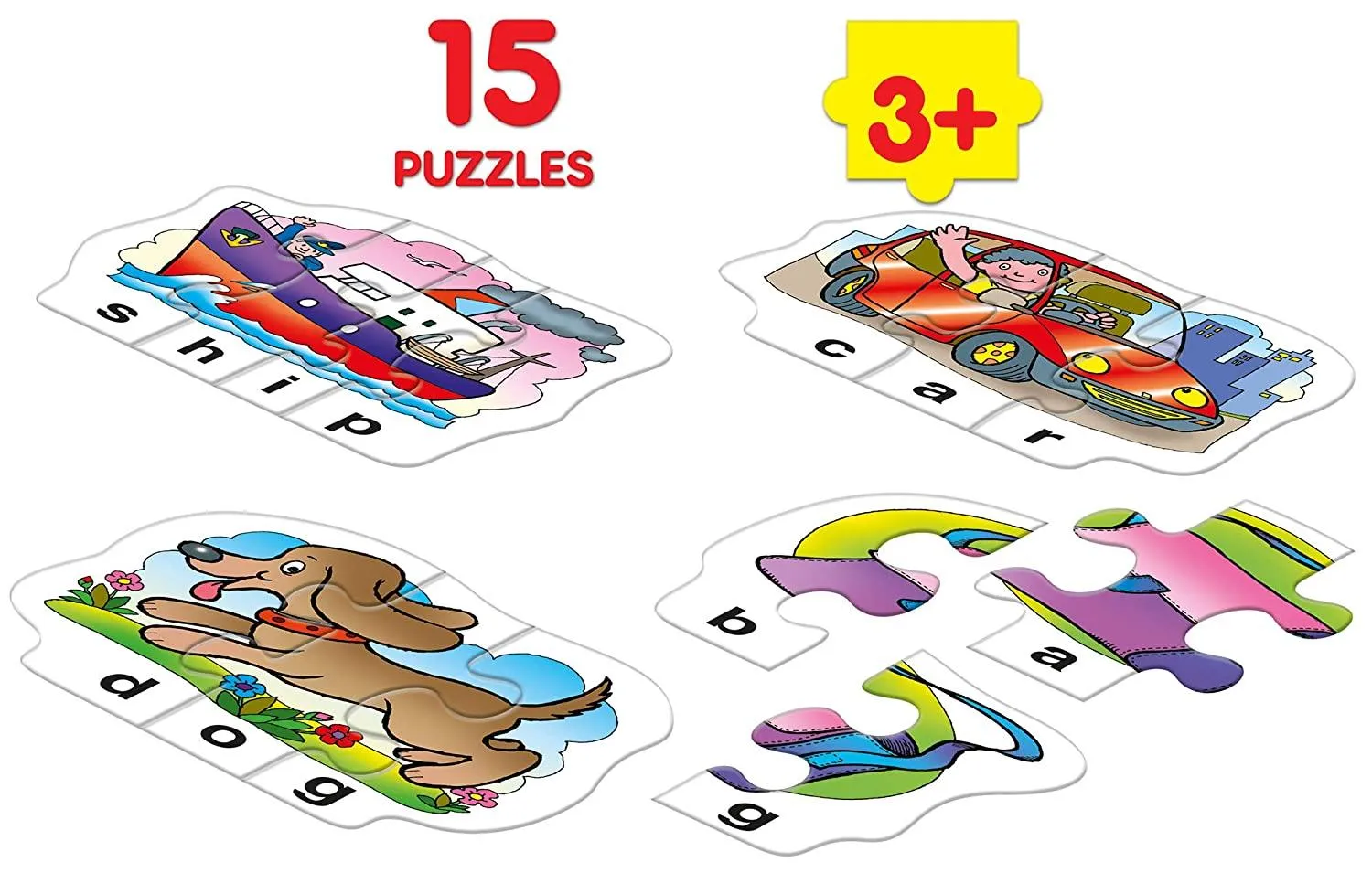 Frank Play Spell Puzzle 15 Self-Correcting Puzzles for Ages 3 & Above