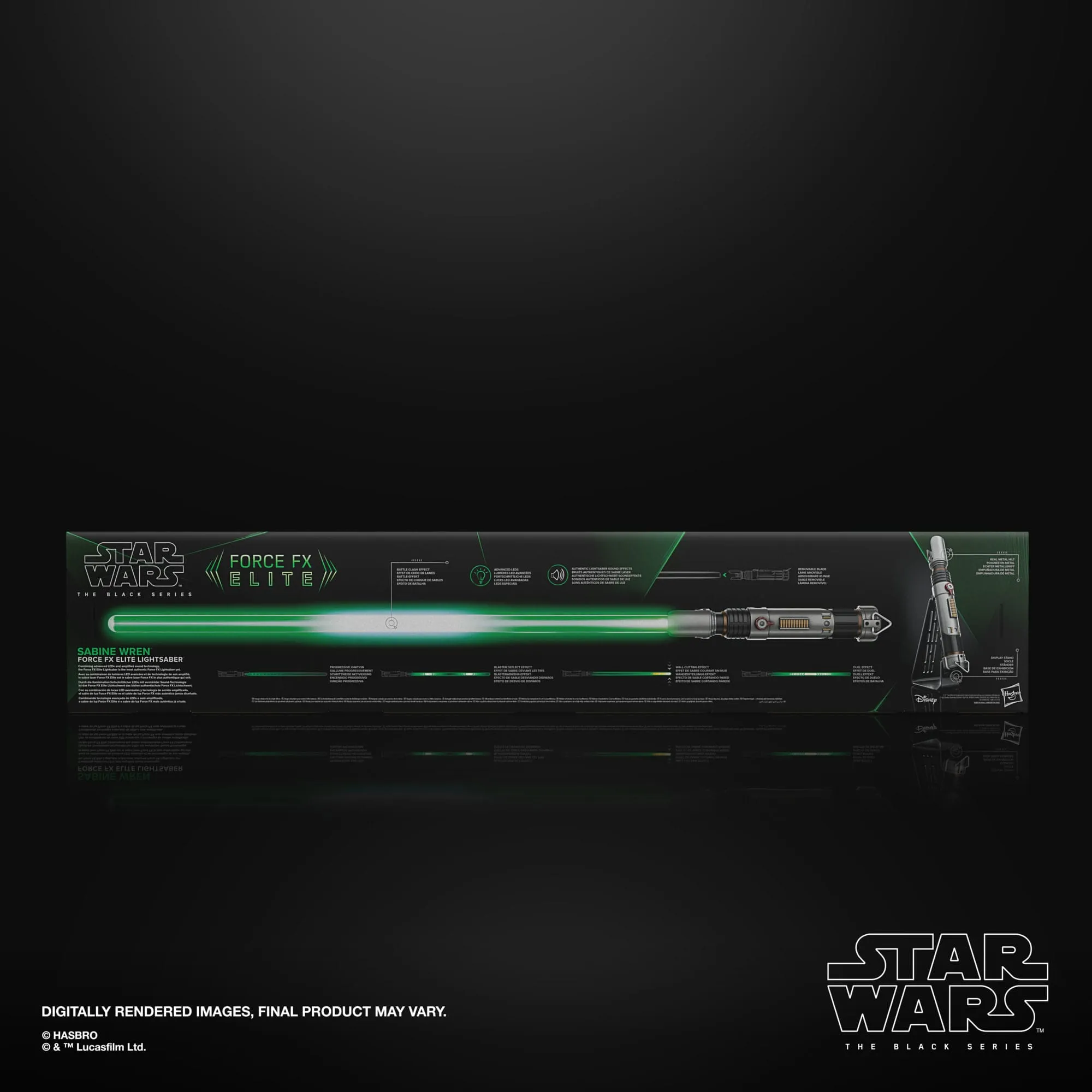 Hasbro Star Wars Ahsoka Black Series Sabine Wren Force FX Elite Lightsaber 1/1 Prop Replica
