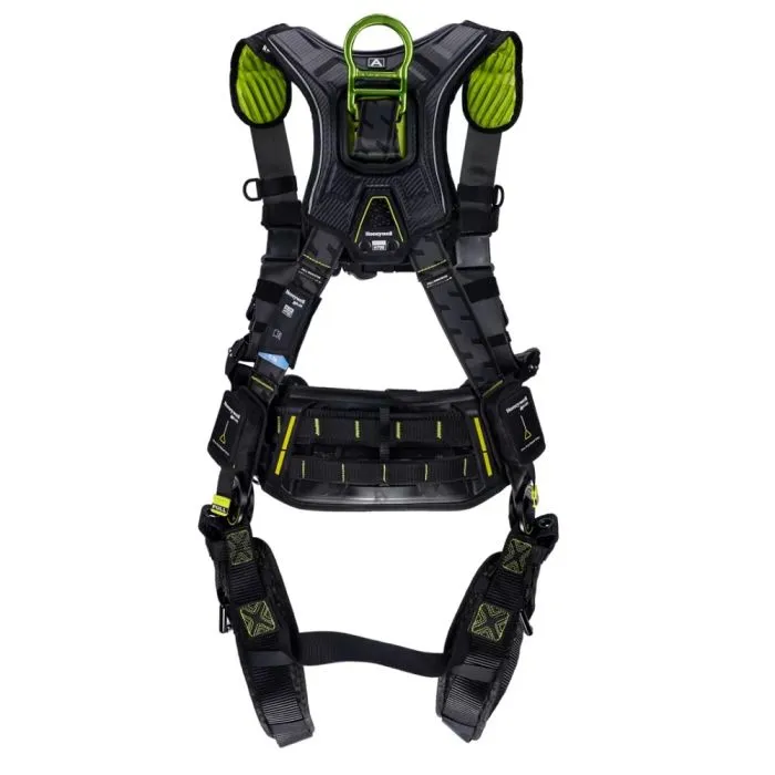 Honeywell Miller H7IC3A2 Full Body Harness - Industry Comfort, Green, Universal, 1 Each