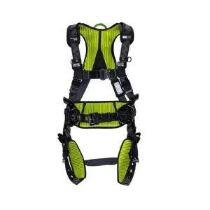 Honeywell Miller H7IC3A2 Full Body Harness - Industry Comfort, Green, Universal, 1 Each