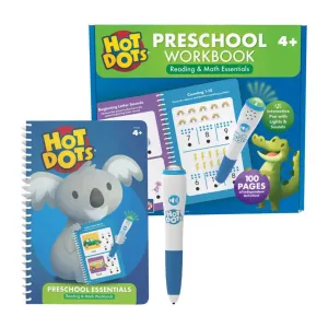 Hot Dots Preschool Workbook Reading&Math