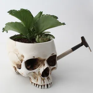 Impressive Realistic Skull Flower Vase