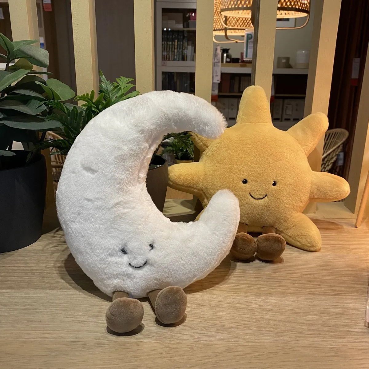 Kawaii Sun And Moon Soft Plushie