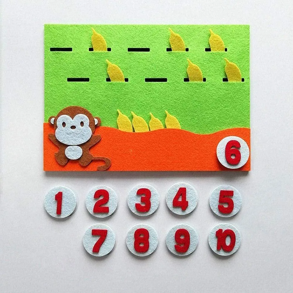Kids Montessori Toys Materials Learning Toy DIY Weave Cloth Math Toy Digital Educational Toy for Children Preschool Teaching Aid