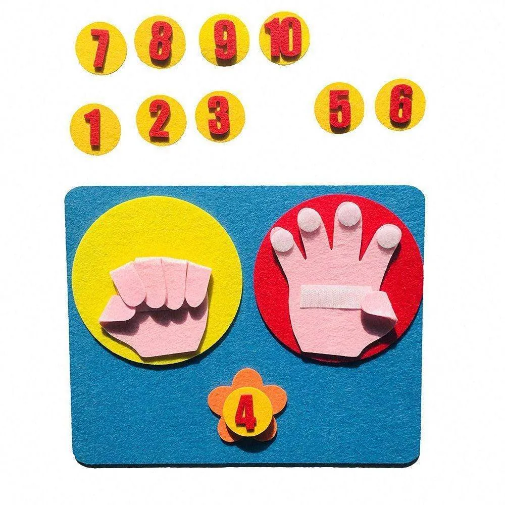 Kids Montessori Toys Materials Learning Toy DIY Weave Cloth Math Toy Digital Educational Toy for Children Preschool Teaching Aid