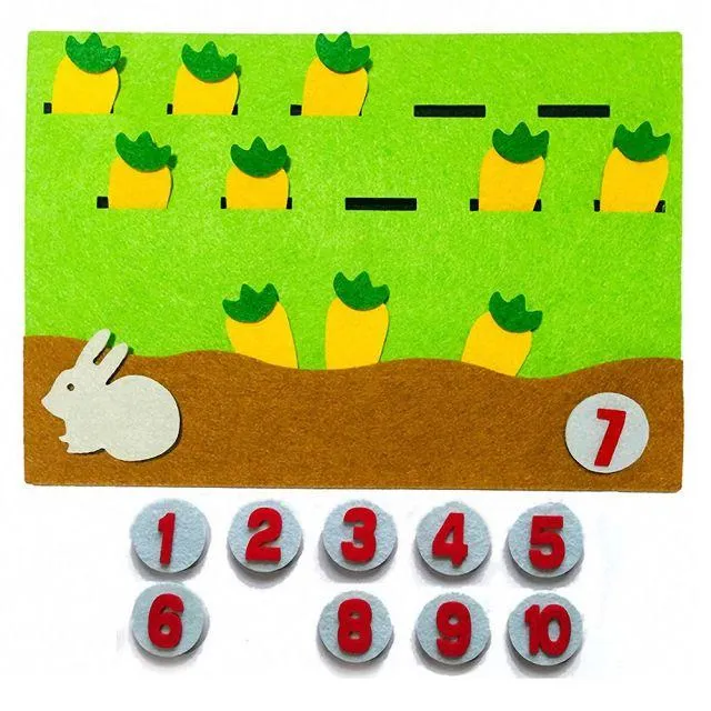 Kids Montessori Toys Materials Learning Toy DIY Weave Cloth Math Toy Digital Educational Toy for Children Preschool Teaching Aid