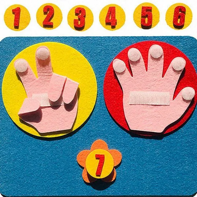 Kids Montessori Toys Materials Learning Toy DIY Weave Cloth Math Toy Digital Educational Toy for Children Preschool Teaching Aid
