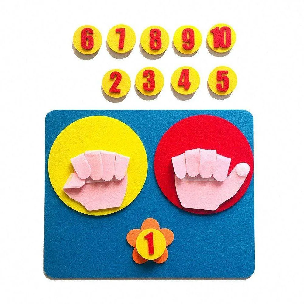 Kids Montessori Toys Materials Learning Toy DIY Weave Cloth Math Toy Digital Educational Toy for Children Preschool Teaching Aid