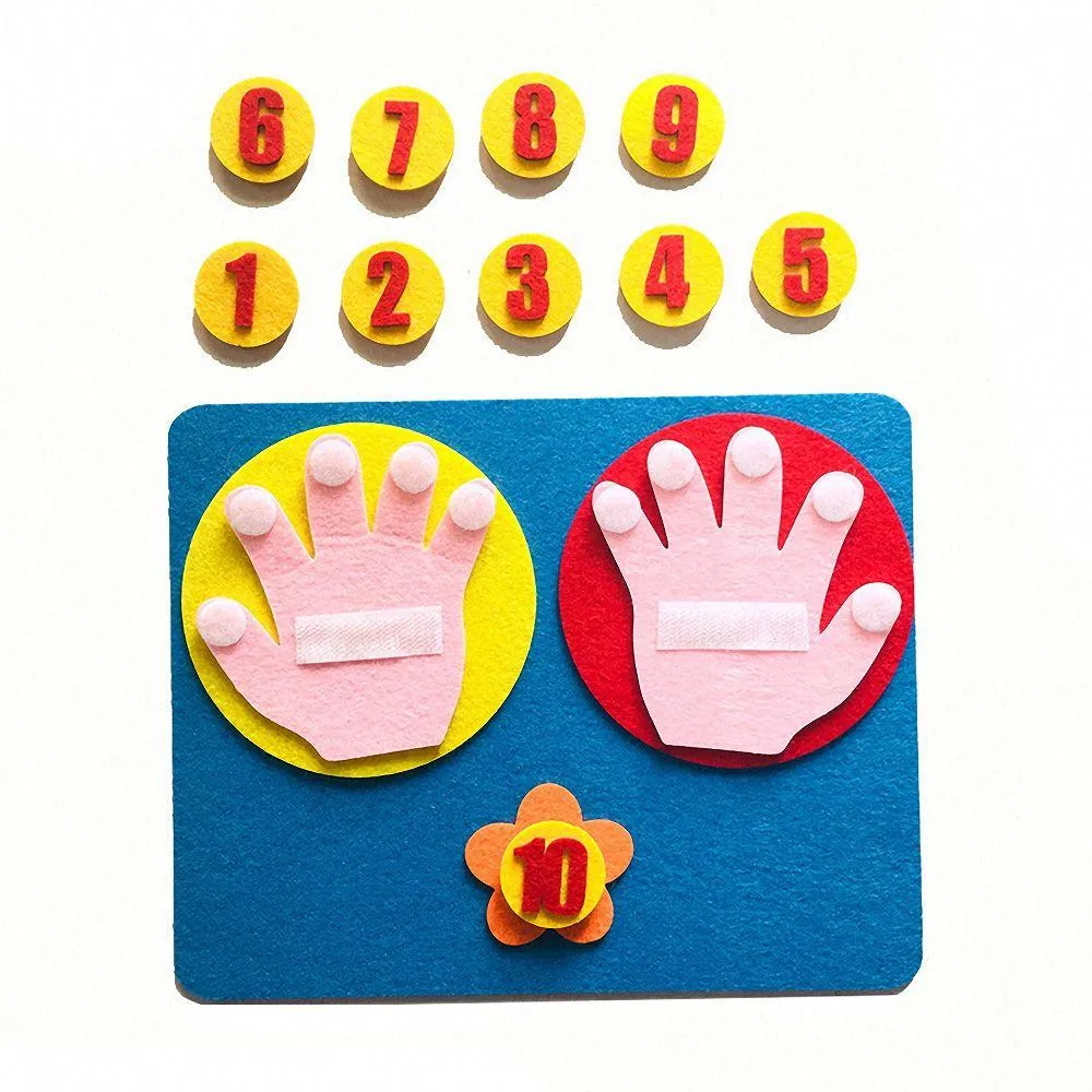 Kids Montessori Toys Materials Learning Toy DIY Weave Cloth Math Toy Digital Educational Toy for Children Preschool Teaching Aid