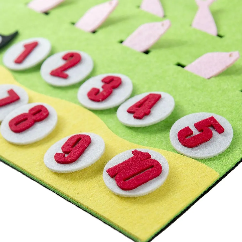 Kids Montessori Toys Materials Learning Toy DIY Weave Cloth Math Toy Digital Educational Toy for Children Preschool Teaching Aid