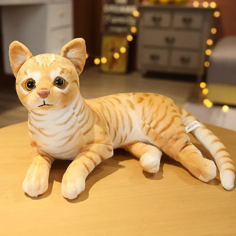 Lifelike Stuffed Cat Plush Toy
