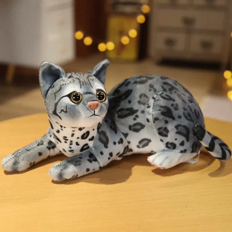 Lifelike Stuffed Cat Plush Toy