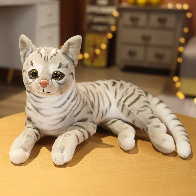 Lifelike Stuffed Cat Plush Toy