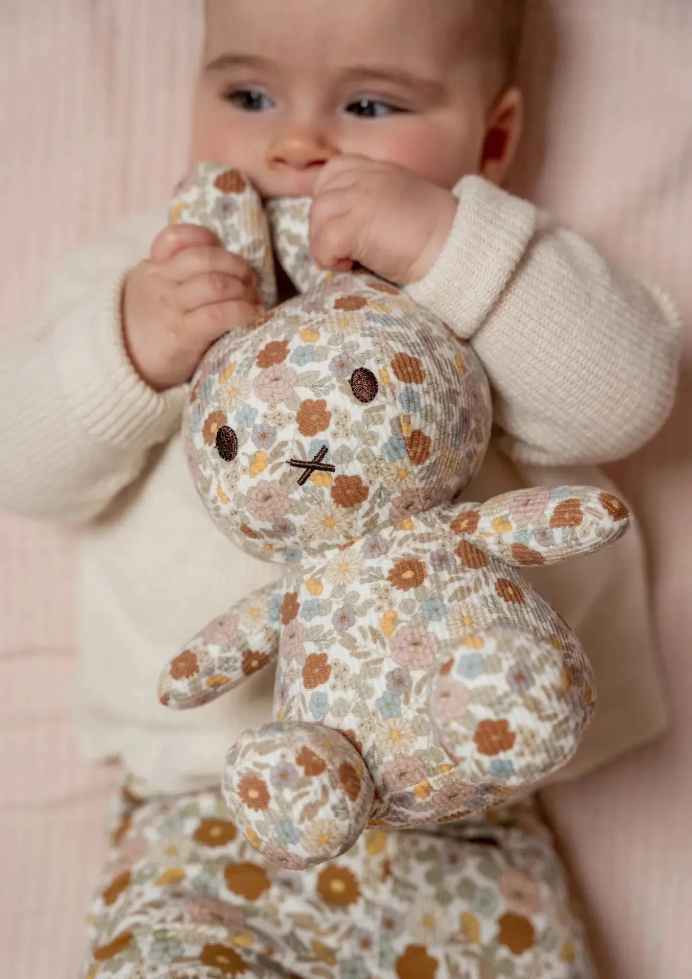 Little Dutch x Miffy Vintage All Over Flowers Cuddle Toy 25cm