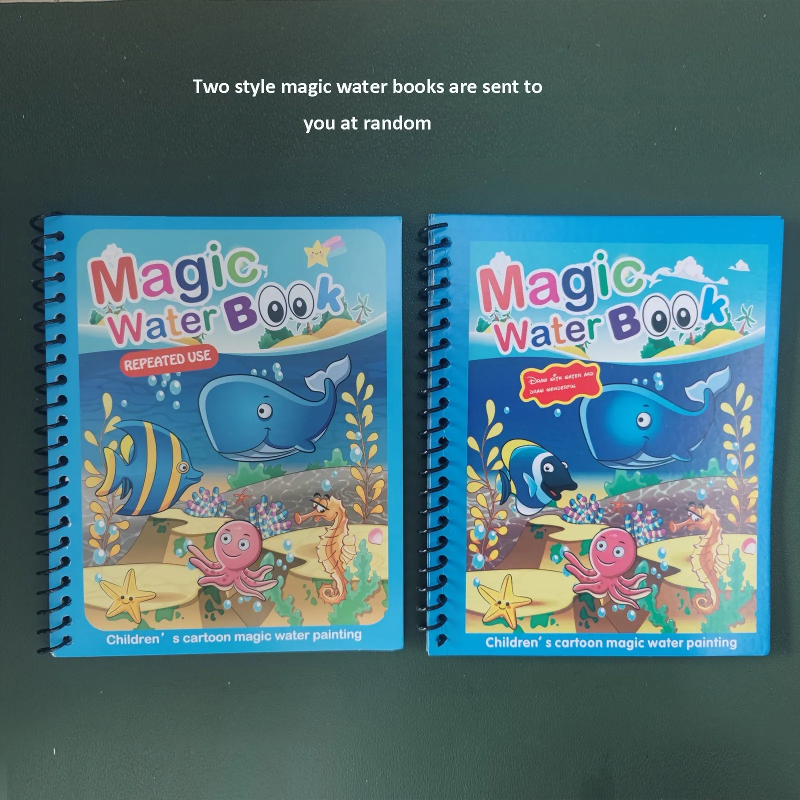 Magic Water Book With Pen Educational  Reusable Kids Toy