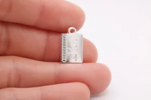 Math Book Charm, 925 Sterling Silver, 674