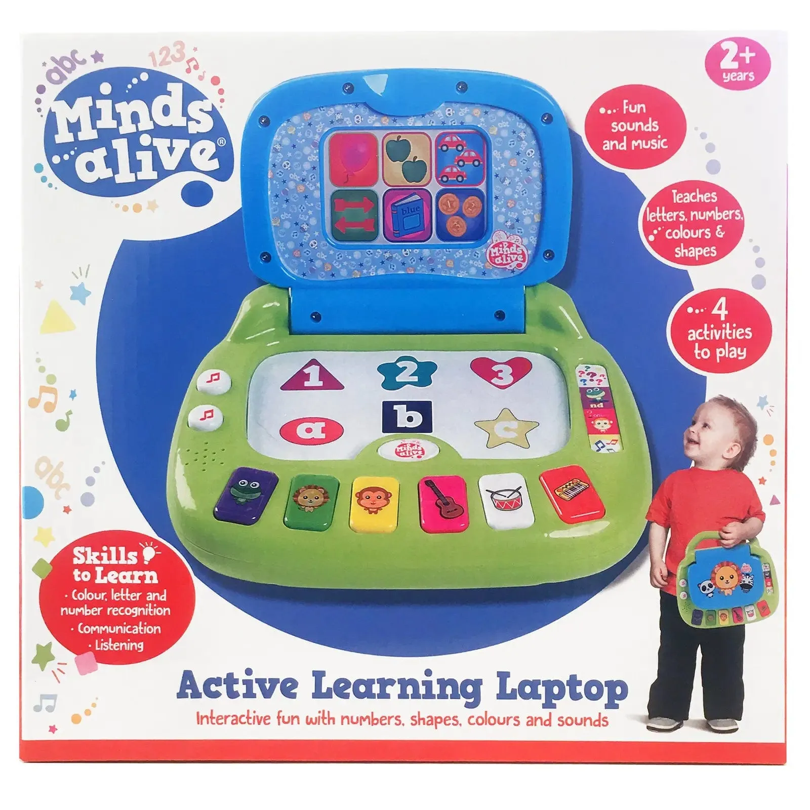 Minds Alive Active Learning Laptop Interactive Fun Sounds Music