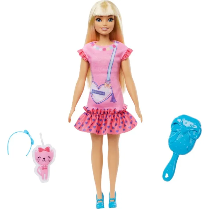 My First Barbie With Kitten - Malibu
