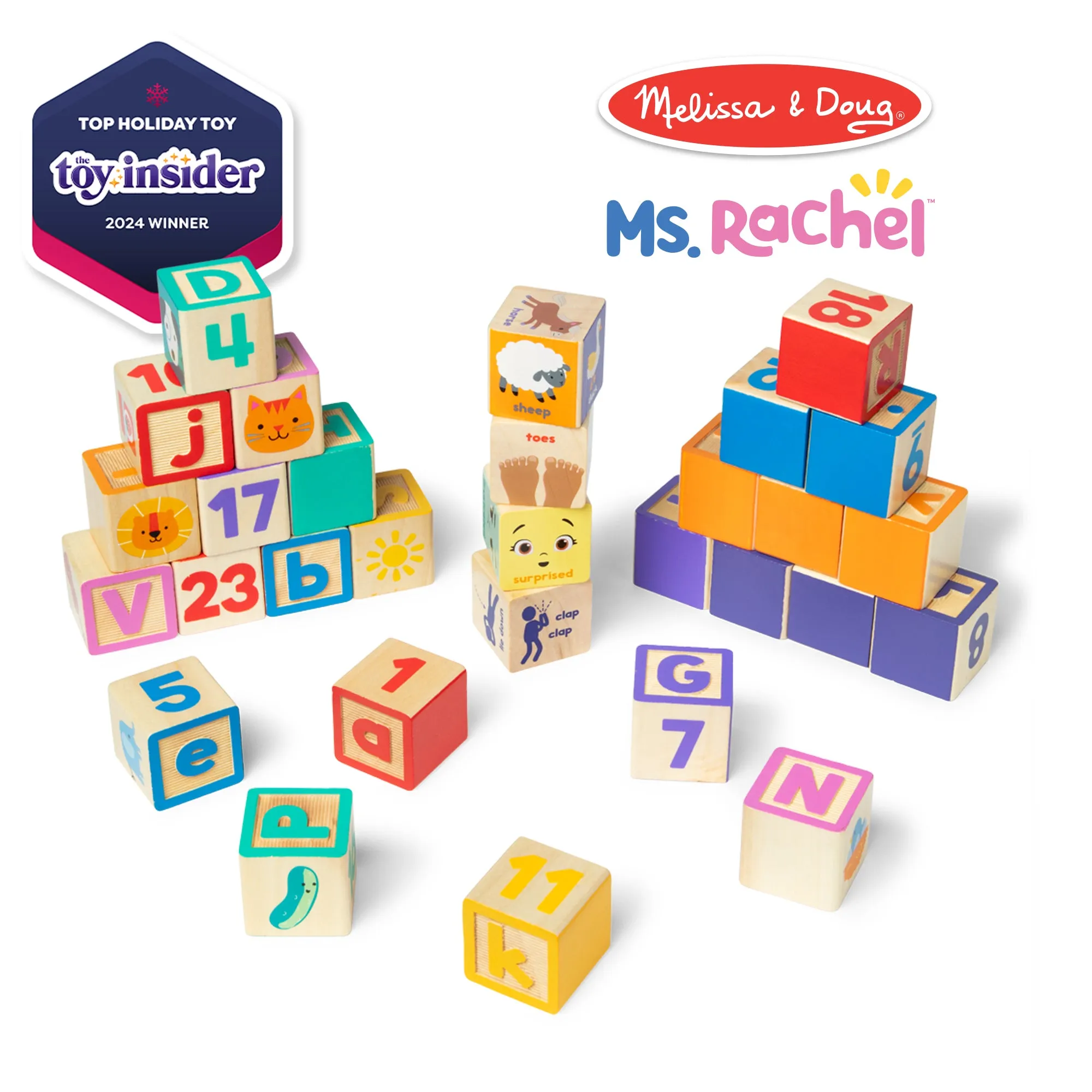 *NEW* Melissa & Doug Ms. Rachel Blocks   Activity Cards