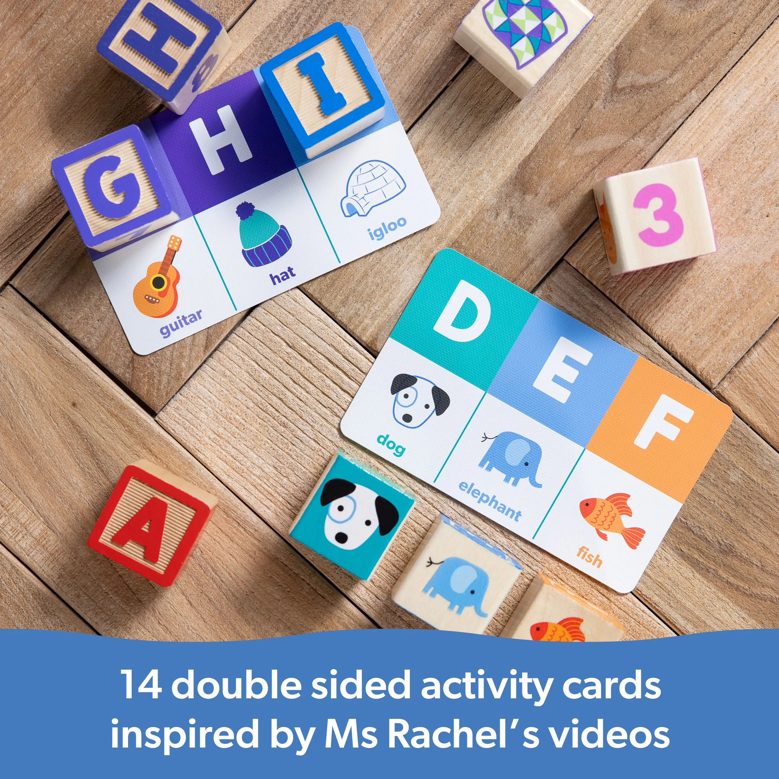 *NEW* Melissa & Doug Ms. Rachel Blocks   Activity Cards