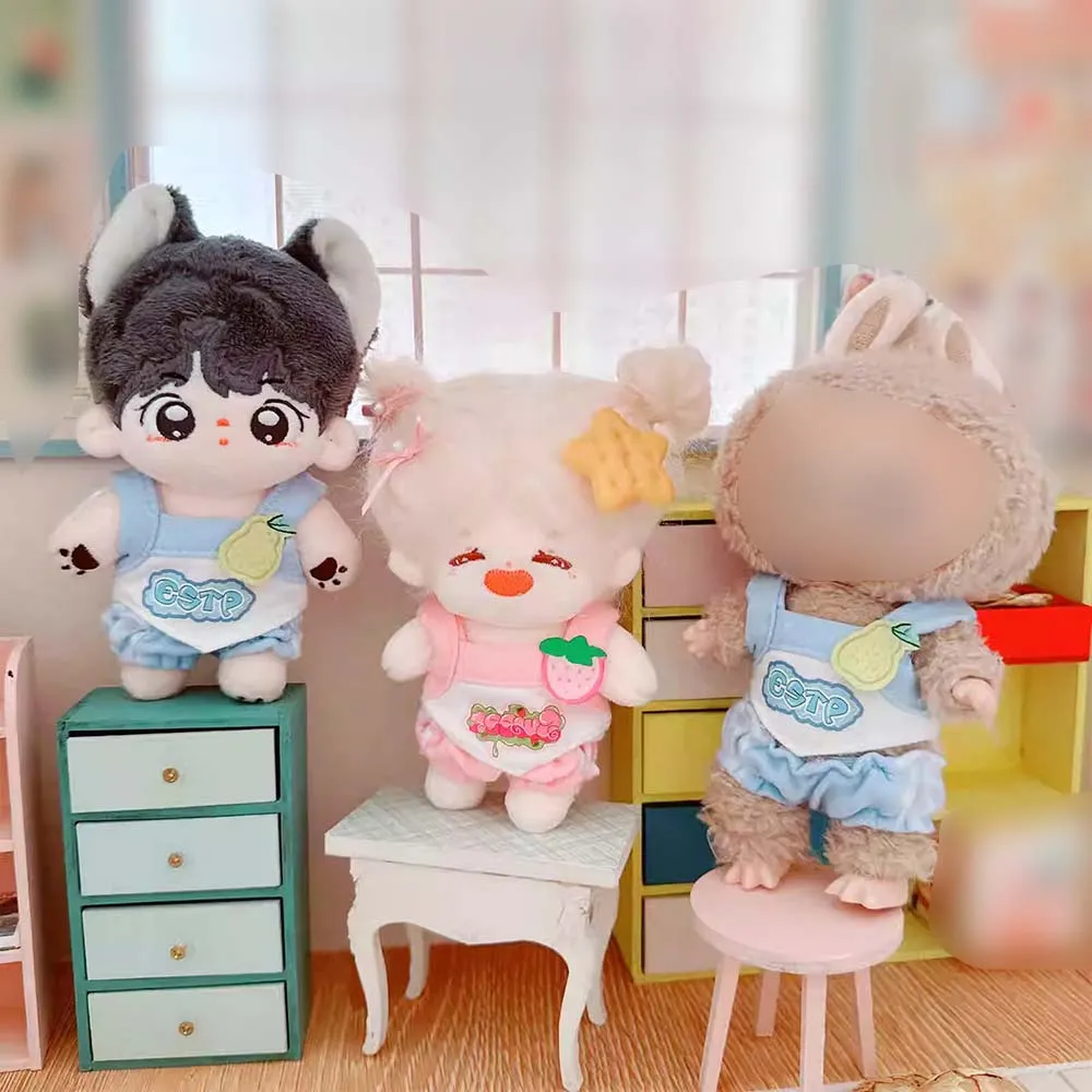 niannyyhouse 10cm-15cm Plush Doll Clothes Camisole Shorts Doll Dressup