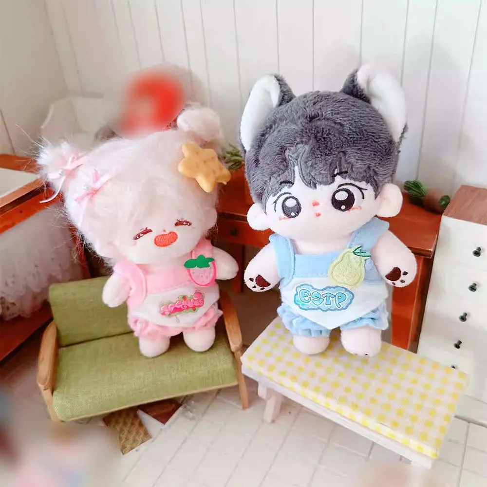 niannyyhouse 10cm-15cm Plush Doll Clothes Camisole Shorts Doll Dressup