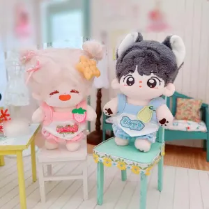 niannyyhouse 10cm-15cm Plush Doll Clothes Camisole Shorts Doll Dressup