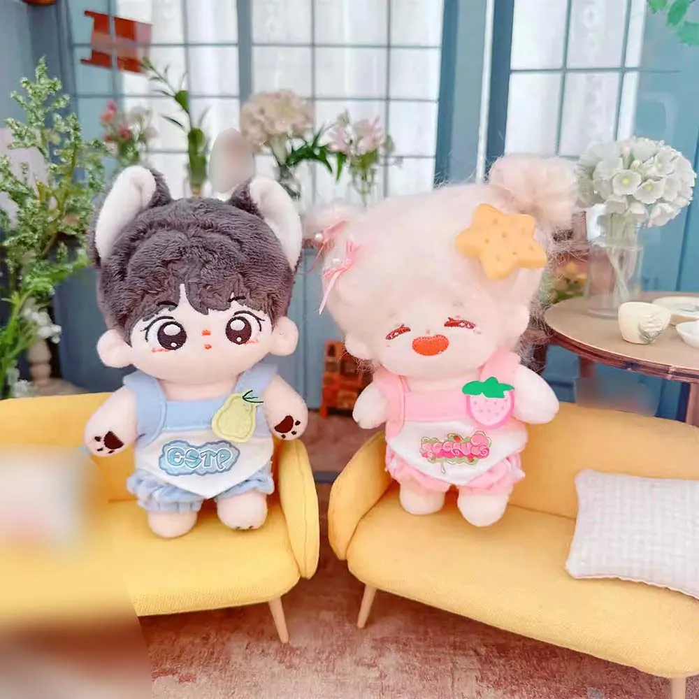 niannyyhouse 10cm-15cm Plush Doll Clothes Camisole Shorts Doll Dressup