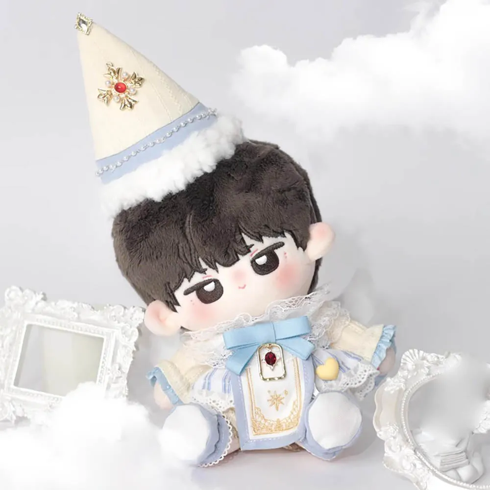 niannyyhouse 20cm Plush Doll Clothes Hat Wings Coat Pants Scarf Shoes Angel Suit 8in Doll Dressup