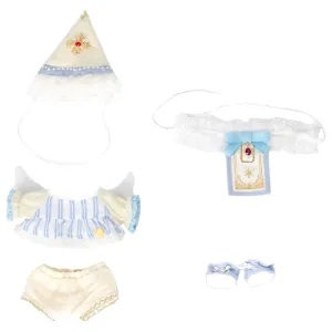 niannyyhouse 20cm Plush Doll Clothes Hat Wings Coat Pants Scarf Shoes Angel Suit 8in Doll Dressup