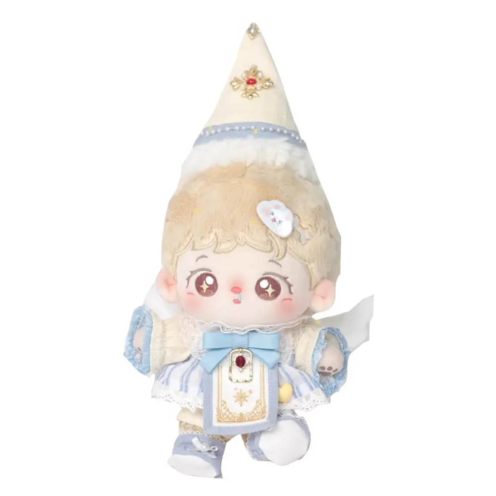 niannyyhouse 20cm Plush Doll Clothes Hat Wings Coat Pants Scarf Shoes Angel Suit 8in Doll Dressup
